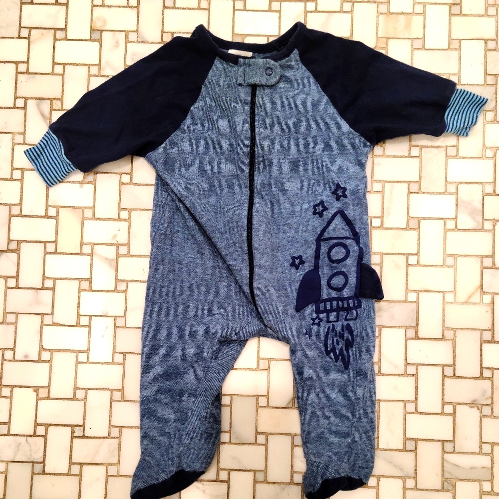 Gerber organic zip up footie